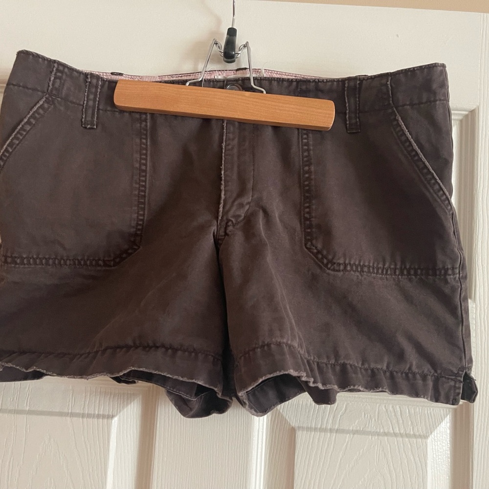 Old Navy Brown Cargo Shorts Casual Cotton Blend